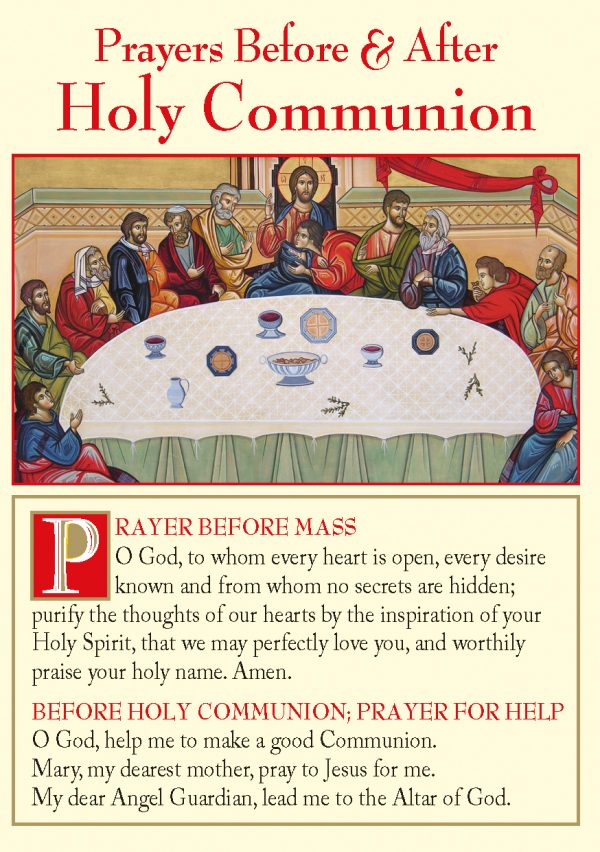 Prayers Before and After Holy Communion