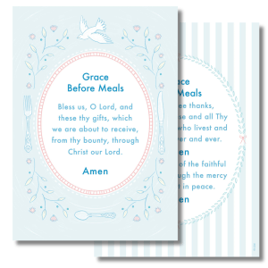 Grace Before and After Meals Prayer Card (Pack of 10)