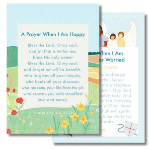 Prayers for When I’m Happy or Worried Prayer Card (Pack of 10)