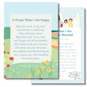 Prayers for When I’m Happy or Worried Prayer Card (Pack of 10)